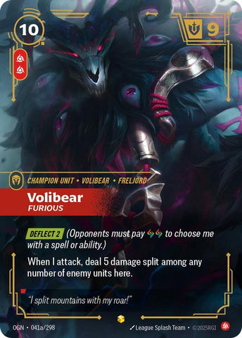 Volibear - Furious (Alternate Art) OGN #041a/298 [Riftbound: Origins]