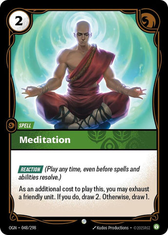 Meditation OGN #048/298 (Common) [Riftbound: Origins]