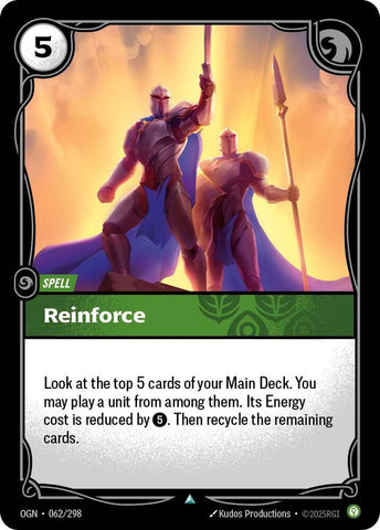Reinforce OGN #062/298 (Uncommon) [Riftbound: Origins]