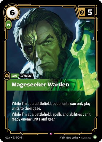 Mageseeker Warden OGN #070/298 (Rare) [Riftbound: Origins]