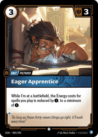 Eager Apprentice OGN #084/298 (Common) [Riftbound: Origins]