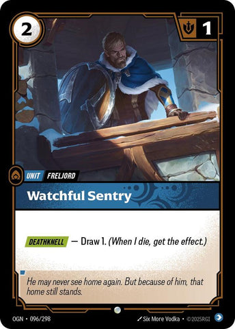 Watchful Sentry OGN #096/298 (Common) [Riftbound: Origins]