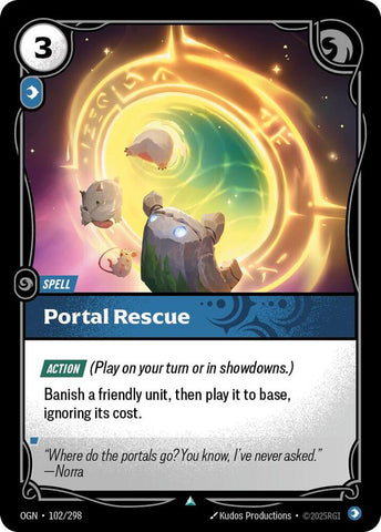 Portal Rescue OGN #102/298 (Uncommon) [Riftbound: Origins]