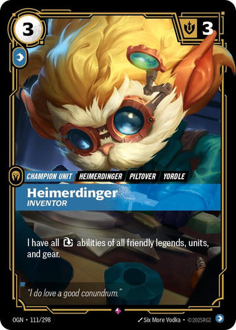 Heimerdinger - Inventor OGN #111/298 (Rare) [Riftbound: Origins]