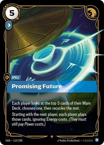 Promising Future OGN #115/298 (Rare) [Riftbound: Origins]