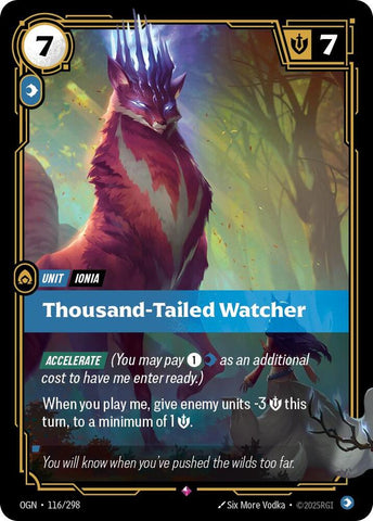 Thousand-Tailed Watcher OGN #116/298 (Rare) [Riftbound: Origins]