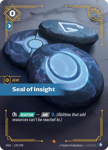 Seal of Insight OGN #120/298 (Epic) [Riftbound: Origins]