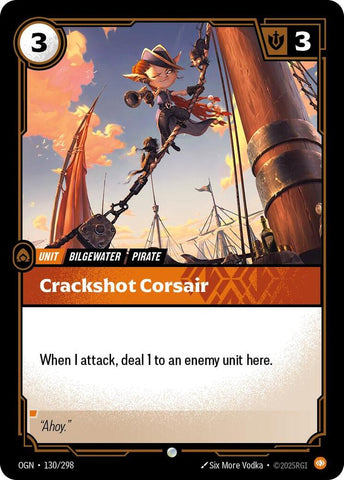 Crackshot Corsair OGN #130/298 (Common) [Riftbound: Origins]