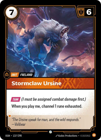 Stormclaw Ursine OGN #137/298 (Common) [Riftbound: Origins]