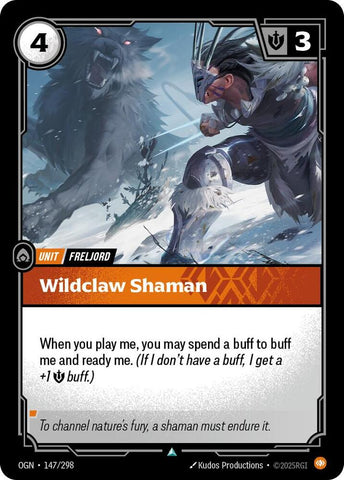 Wildclaw Shaman OGN #147/298 (Uncommon) [Riftbound: Origins]