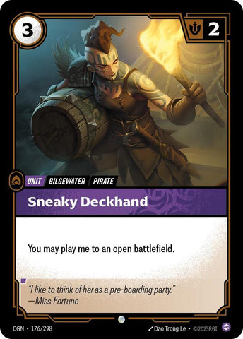 Sneaky Deckhand OGN #176/298 (Common) [Riftbound: Origins]