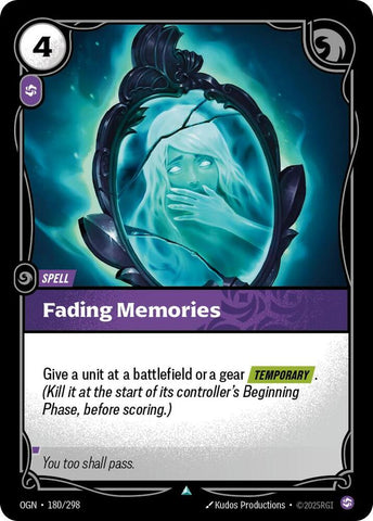 Fading Memories OGN #180/298 (Uncommon) [Riftbound: Origins]