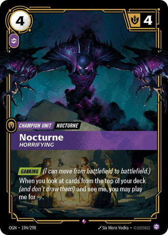 Nocturne - Horrifying OGN #194/298 (Rare) [Riftbound: Origins]