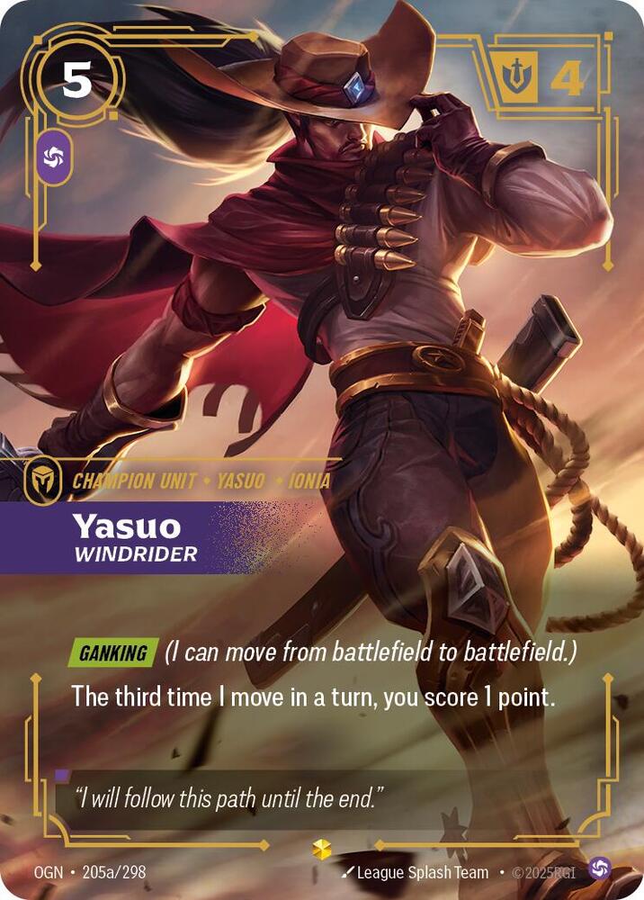Yasuo - Windrider (Alternate Art) OGN