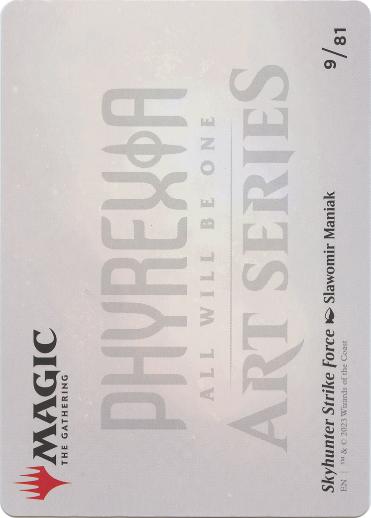 Skyhunter Strike Force // Skyhunter Strike Force (AONE-009) - Phyrexia: All Will Be One Art Series (Borderless) Foil