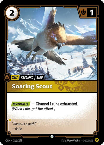 Soaring Scout OGN #216/298 (Common) [Riftbound: Origins]