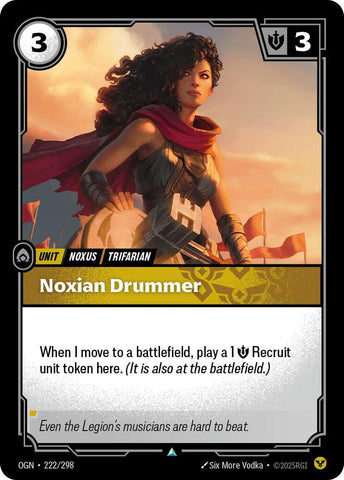 Noxian Drummer OGN #222/298 (Uncommon) [Riftbound: Origins]