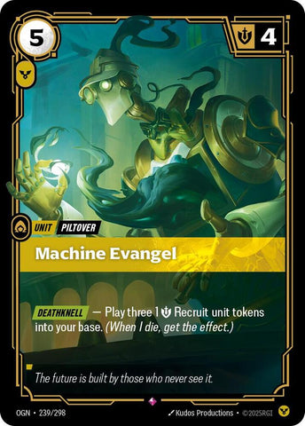 Machine Evangel OGN #239/298 (Rare) [Riftbound: Origins]