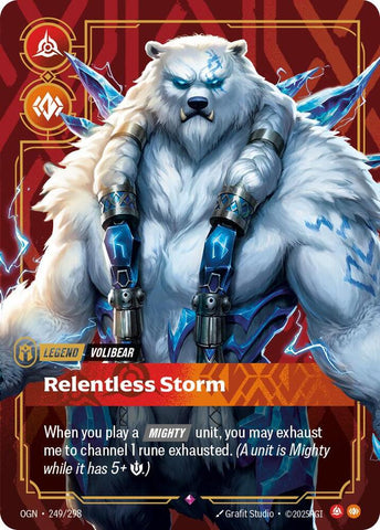 Volibear - Relentless Storm OGN #249/298 (Rare) [Riftbound: Origins]