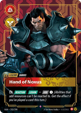 Darius - Hand of Noxus OGN #253/298 (Rare) [Riftbound: Origins]