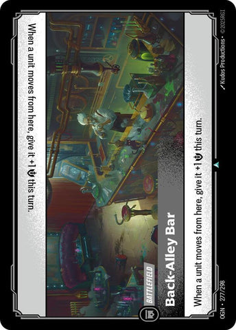 Back-Alley Bar OGN #277/298 (Uncommon) [Riftbound: Origins]