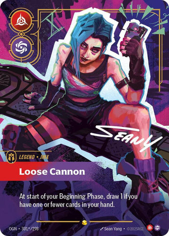 Jinx - Loose Cannon (Signature) OGN #301*/298 [Riftbound: Origins]