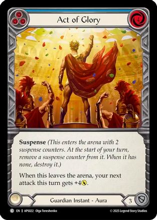 Act of Glory (Blue) [APS022] (Armory Deck: Pleiades)