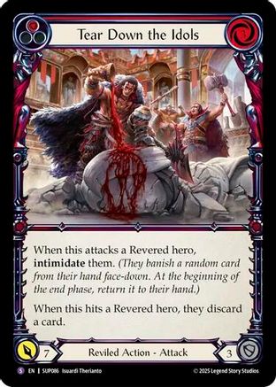 Tear Down the Idols [SUP086] (Super Slam)  Rainbow Foil
