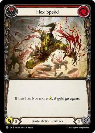 Flex Speed (Red) [SUP146] (Super Slam)  Rainbow Foil
