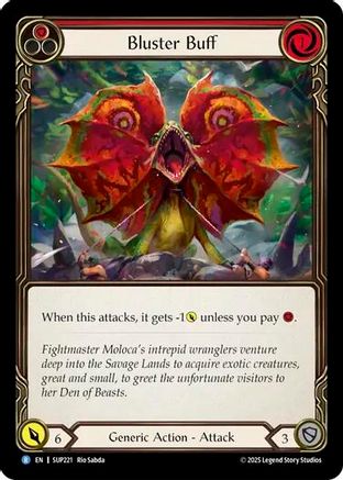 Bluster Buff [SUP221] (Super Slam)  Rainbow Foil
