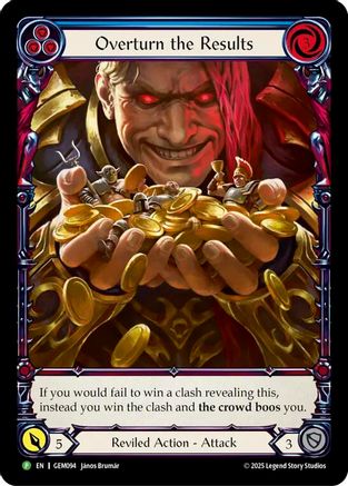 Overturn the Results [GEM094] (GEM Pack 3)  Rainbow Foil