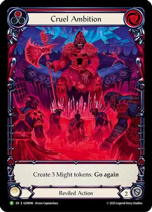 Cruel Ambition [GEM096] (GEM Pack 3)  Rainbow Foil