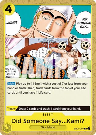 Did Someone Say...Kami? (Reprint) [Premium Booster -The Best- Vol. 2]
