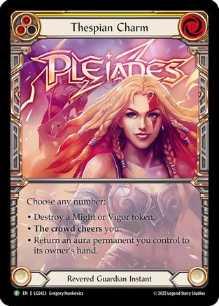 Thespian Charm (Rainbow Foil) [LGS433] (Promo)  Rainbow Foil