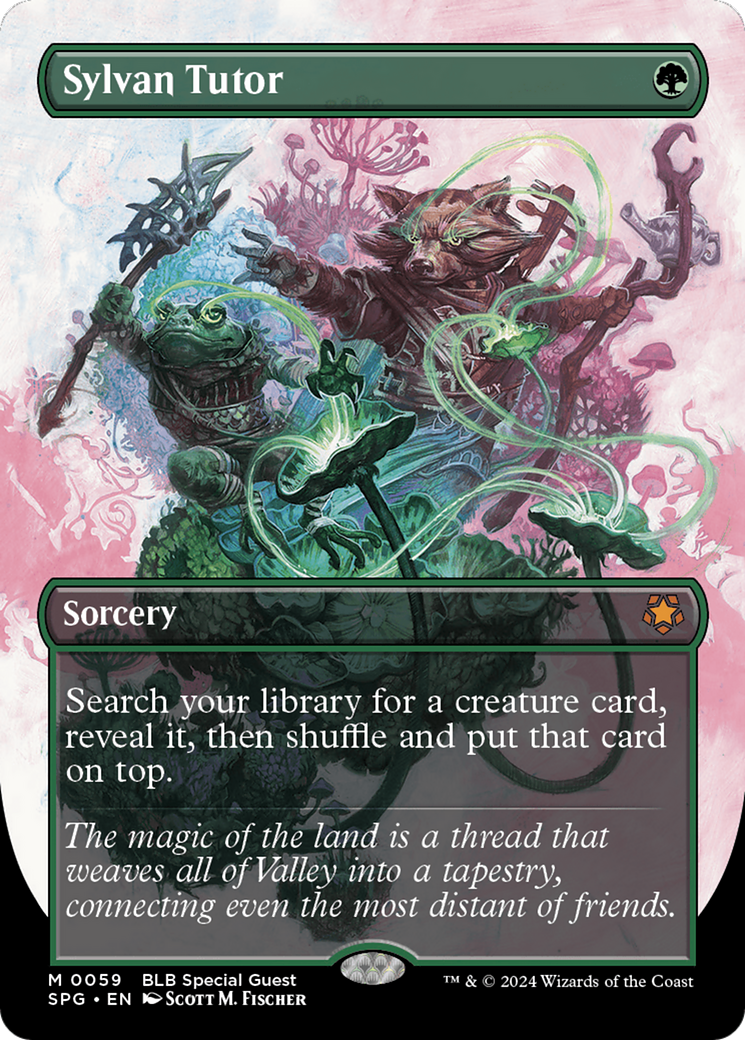Sylvan Tutor (Borderless) [Bloomburrow Special Guests]