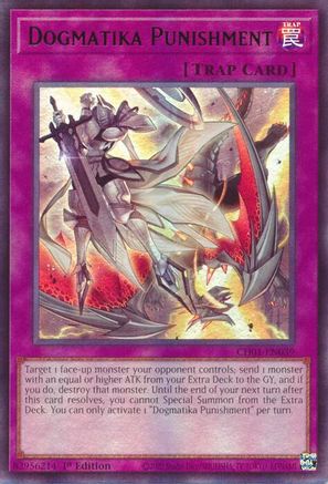 Dogmatika Punishment (CH01-EN039) - THE CHRONICLES DECK: The Fallen & The Virtuous (All-Foil Edition) 1st Edition