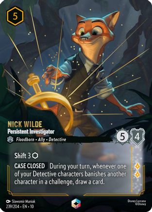Nick Wilde - Persistent Investigator (Enchanted) (239/204) [Whispers in the Well]