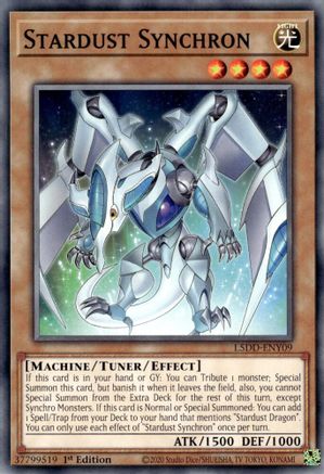 Stardust Synchron (L5DD-ENY09) - Legendary 5D's Decks 1st Edition