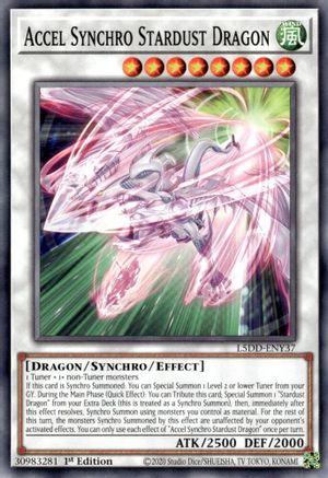 Accel Synchro Stardust Dragon (L5DD-ENY37) - Legendary 5D's Decks 1st Edition