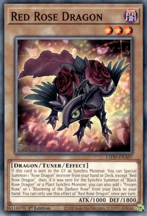 Red Rose Dragon (L5DD-ENA07) - Legendary 5D's Decks 1st Edition