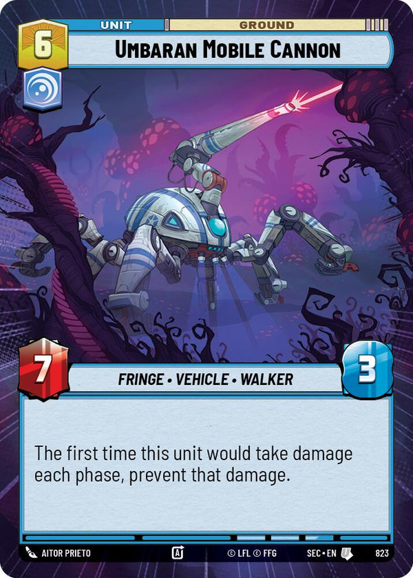 Umbaran Mobile Cannon (823) (Hyperspace Foil) (823) [Secrets of Power]