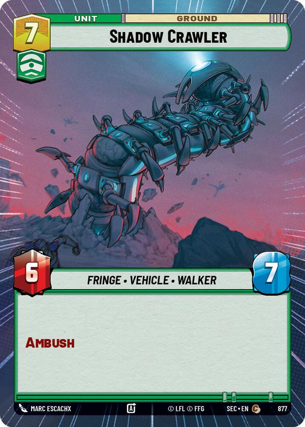 Shadow Crawler (877) (Hyperspace Foil) (877) [Secrets of Power]
