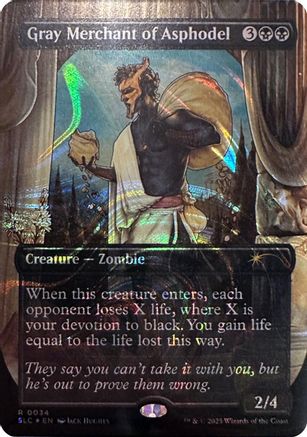 Gray Merchant of Asphodel (Halo Foil) [Secret Lair Countdown Kit]