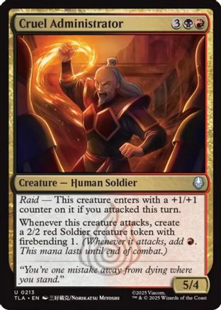 Cruel Administrator [Avatar: The Last Airbender]