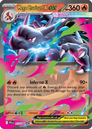 Mega Charizard X ex (Japanese) (013/094) [Mega Evolution: Phantasmal Flames]
