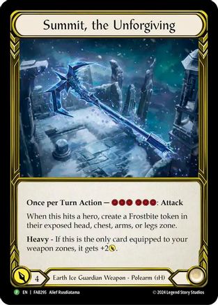 Summit, the Unforgiving (Golden) [FAB295] (Promo)  Cold Foil