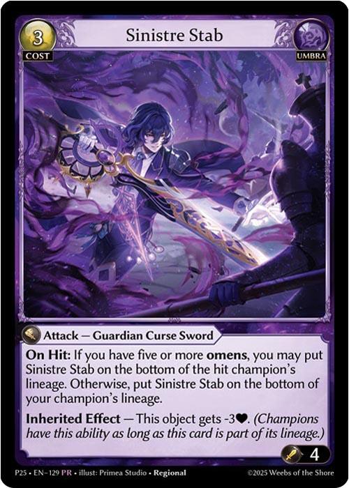 Sinistre Stab (129) [Promotional Cards]