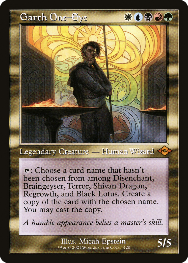 Garth One-Eye (Retro Foil Etched) [Modern Horizons 2]