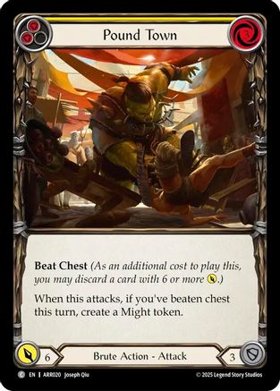 Pound Town (Yellow) [ARR020] (Armory Deck: Rhinar)