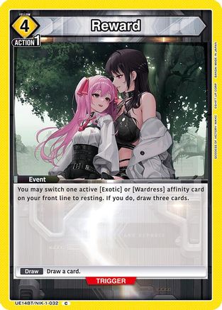 Reward (UE14BT/NIK-1-032) - UE14BT GODDESS OF VICTORY NIKKE